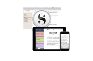 Screenshot of Scrivener and Storyist